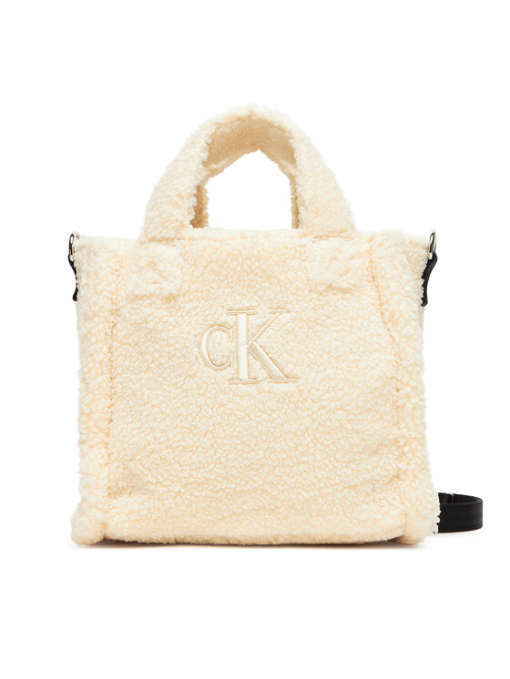 

Женская сумка Teddy Tote Bag IU0IU00355 Calvin Klein Jeans, экрю