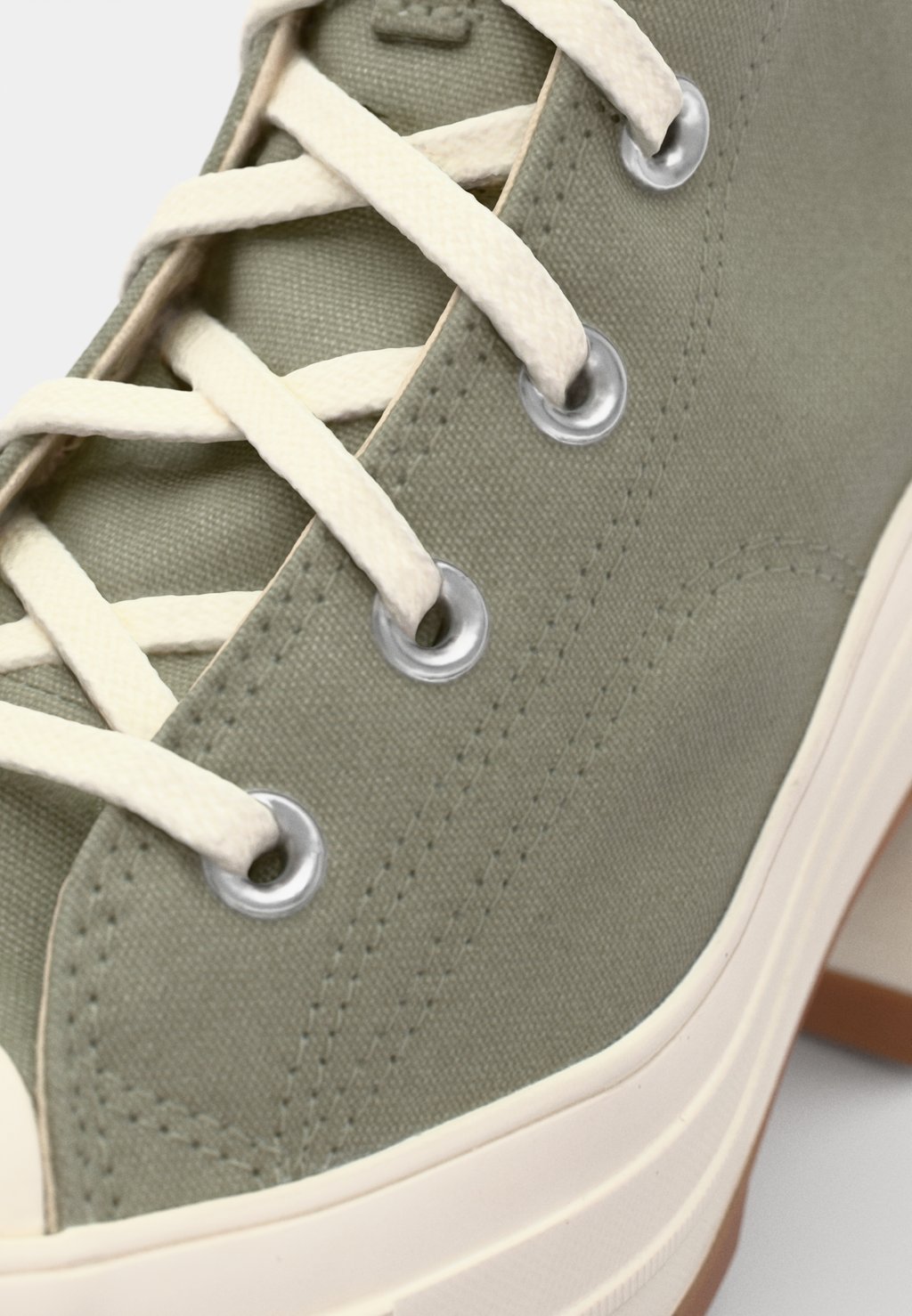 Высокие кроссовки CHUCK 70 DE LUXE HEEL Converse, хаки — фото 3