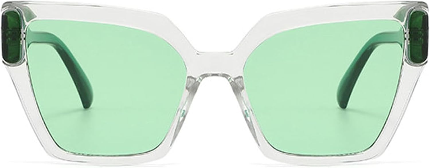 

Willochra Модные солнцезащитные очки «кошачий глаз» большого размера для женщин и мужчин, ретро-очки с крупным квадратным градиентом, винтажные женские солнцезащитные очки, C4