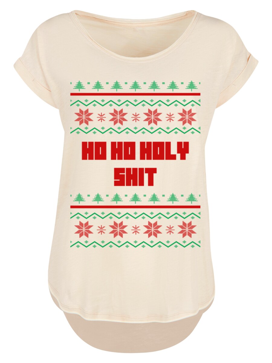 

Рубашка F4NT4STIC Ho Ho Holy, песочный