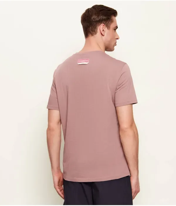 Футболка regular fit Emporio Armani, розовый — фото 3