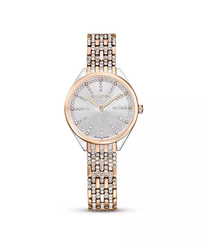 

Женские часы Quartz Attract Mixed Metal, швейцарские, 30 мм Swarovski