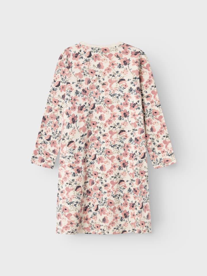 Ночная рубашка с длинными рукавами NKFNIGHTGOWN NOSTALGIA FLOWER в цвете пейотль-меланж name it — фото 4