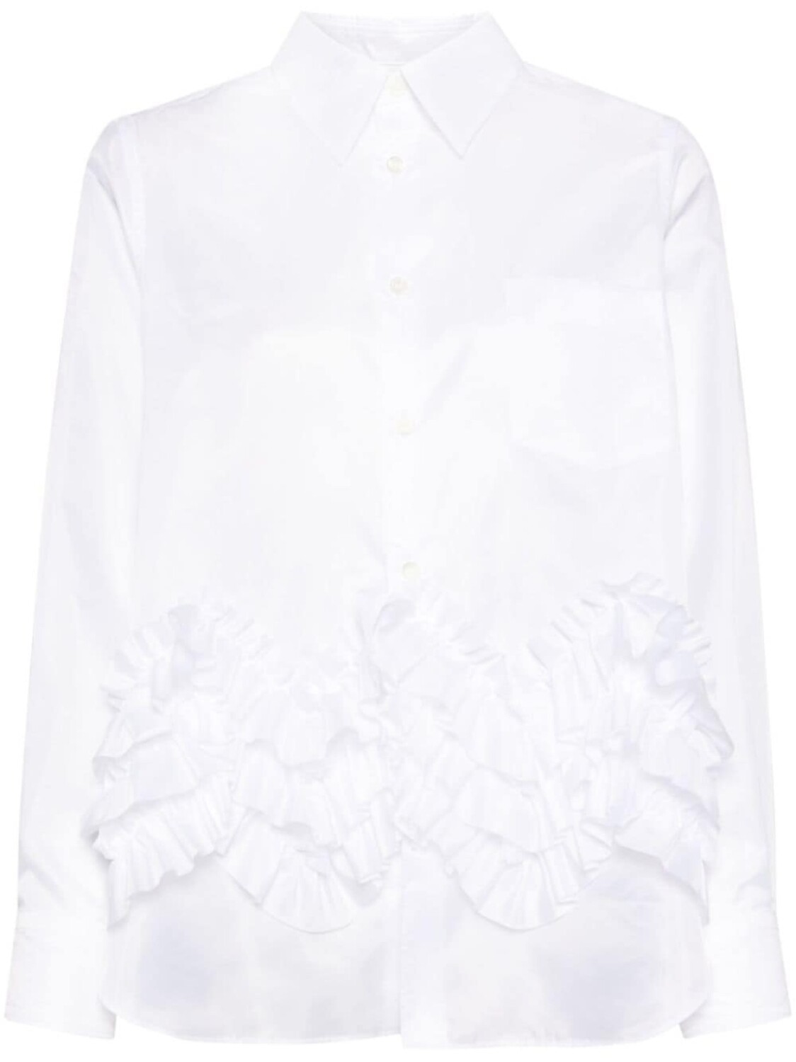 

Comme Des Garçons Comme Des Garçons рубашка с оборками, белый