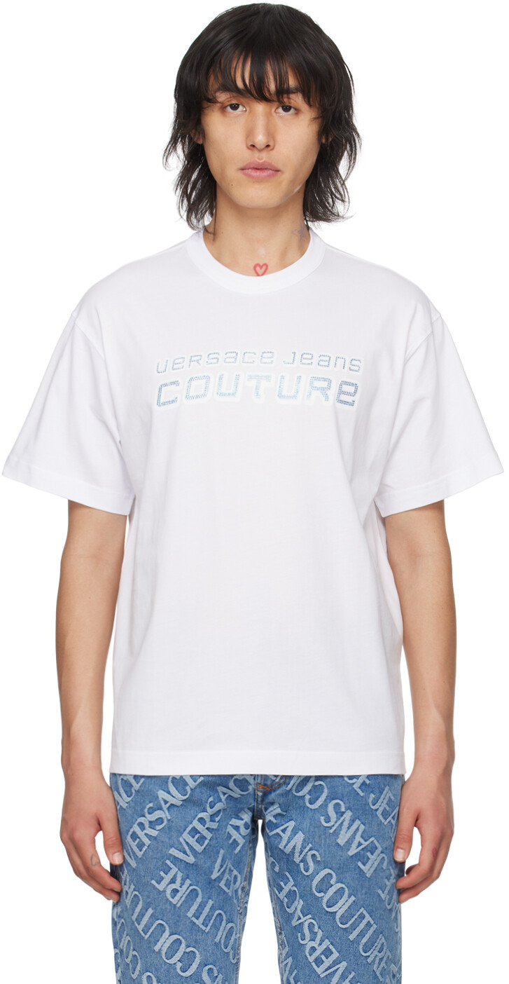 

Футболка с аппликацией Versace Jeans Couture