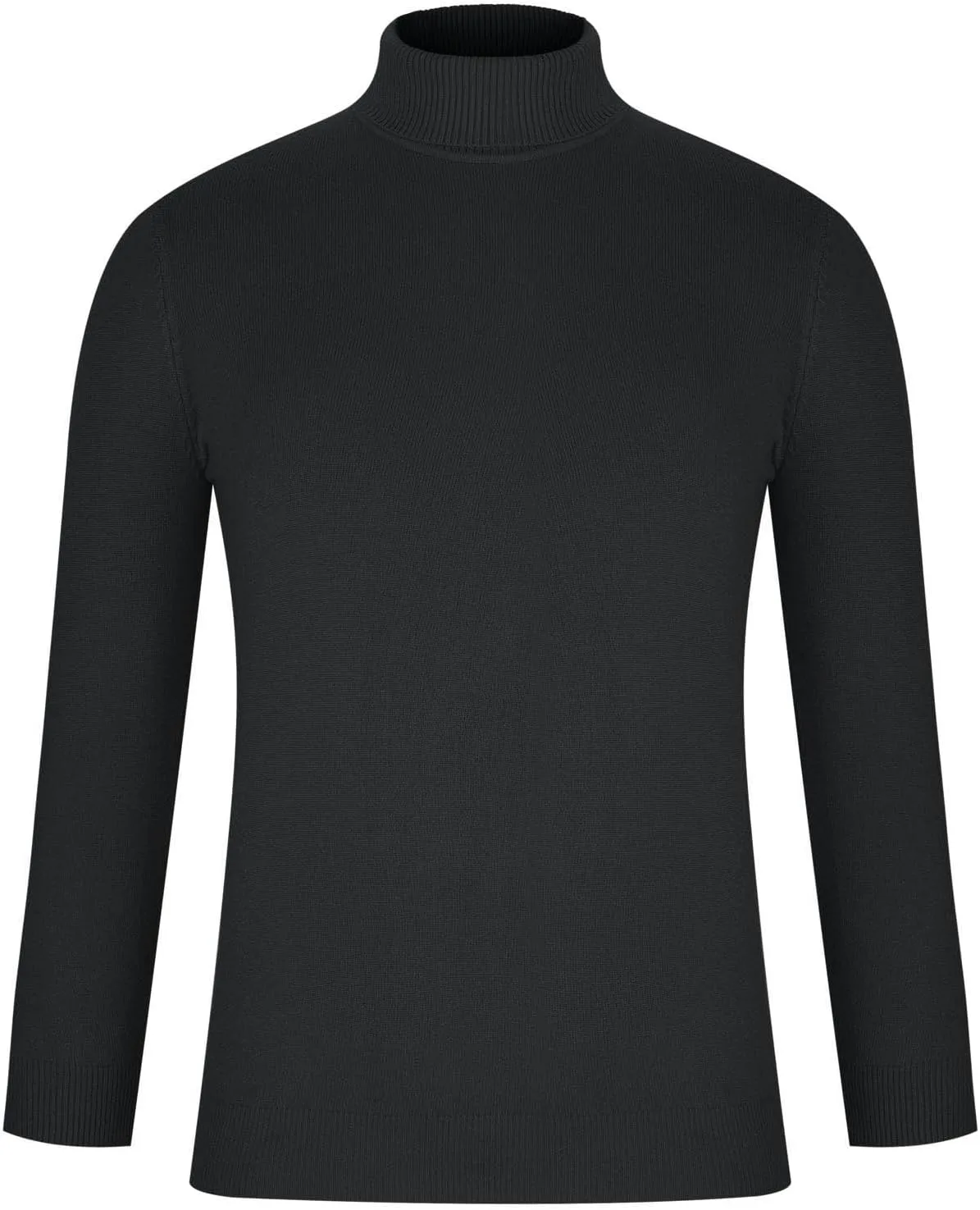 Мужской базовый слой Slim Fit вязаный пуловер с воротником-стойкой легкий для осени и зимы — фото 3