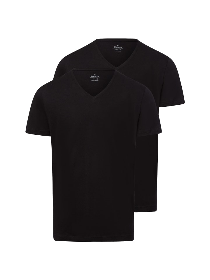 

черная футболка Ragman, Черный, черная футболка Ragman