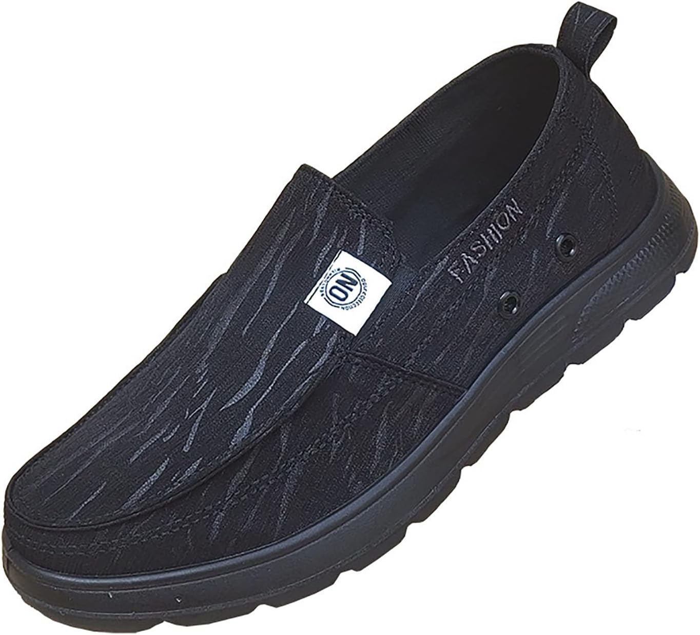 

Мужские дышащие тканевые лоферы без шнурков, легкая повседневная обувь, удобные ботинки для прогулок на воде, уличная обувь с нескользящей мягкой подошвой, обувь для пап Desese, черный