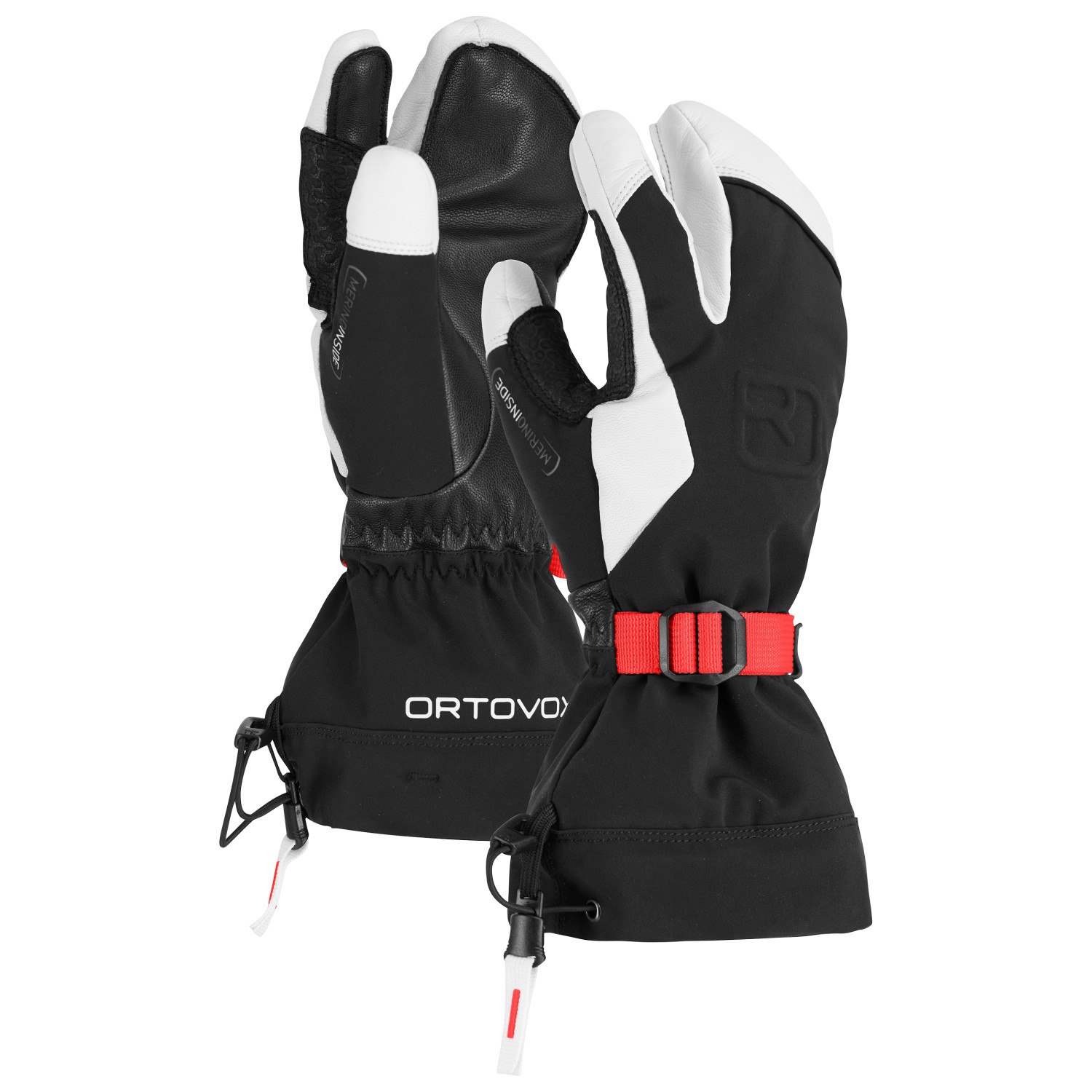 

Перчатки Ortovox Women's Merino Freeride 3 Finger Glove, цвет Black Raven II