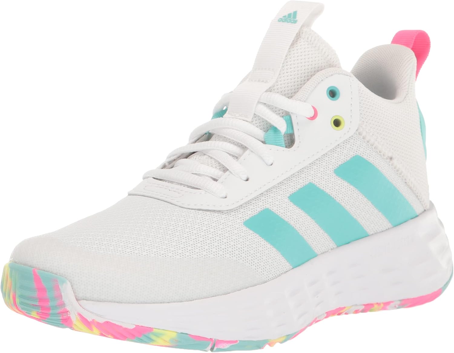 

Кроссовки для баскетбола adidas Unisex-Child Own the Game 2.0, белый/розовый