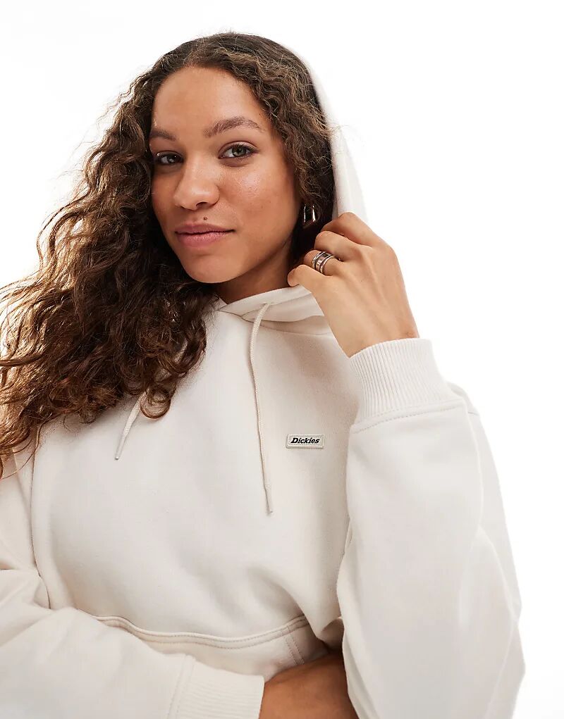 

Толстовка с капюшоном с логотипом в тон белого цвета Dickies