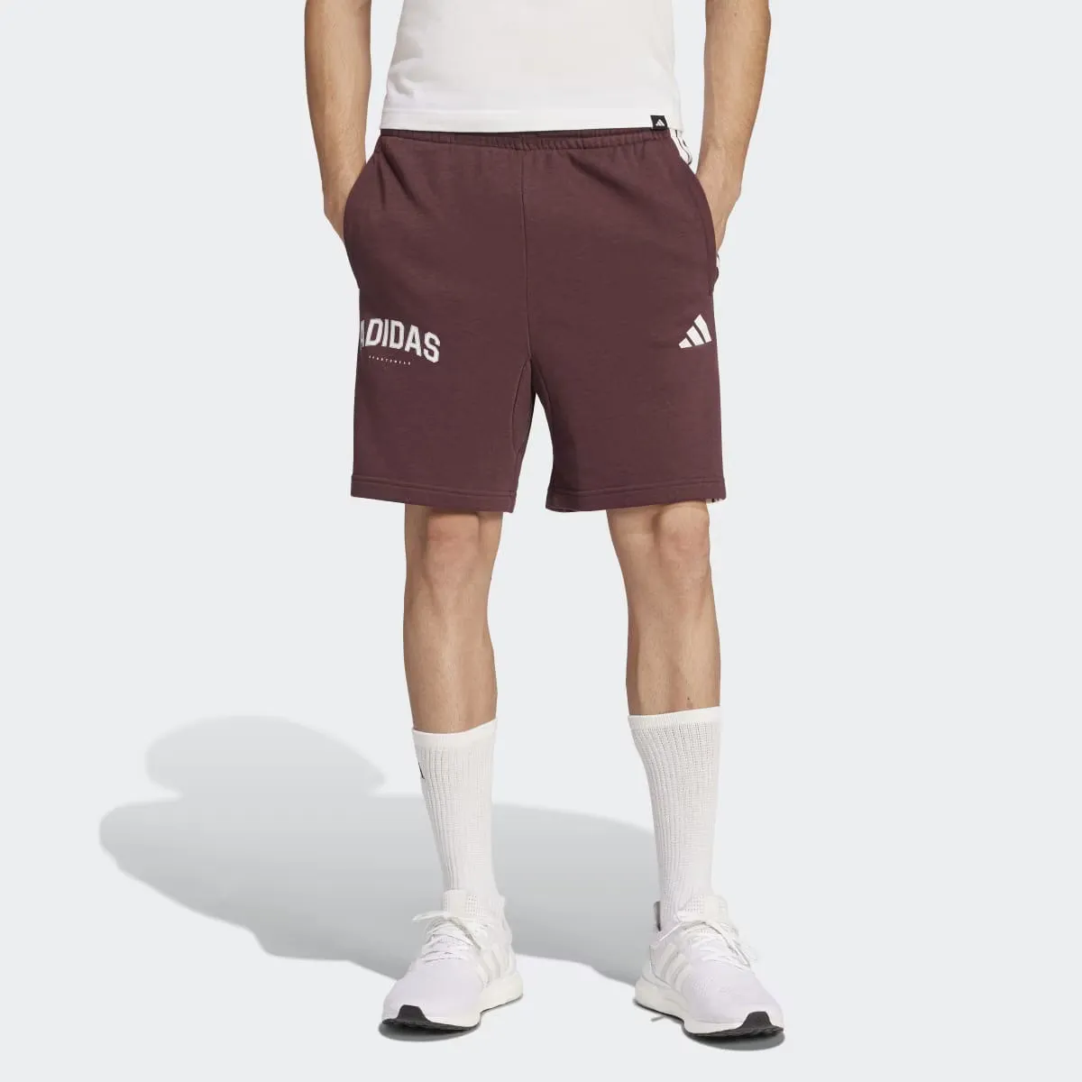 

Мужские шорты Adidas с тремя полосками, красный
