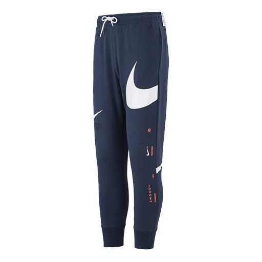 

Спортивные брюки Men's Nike Large Logo Lacing Knit Bundle Feet Sports Pants/Trousers/Joggers Blue DD6092-437