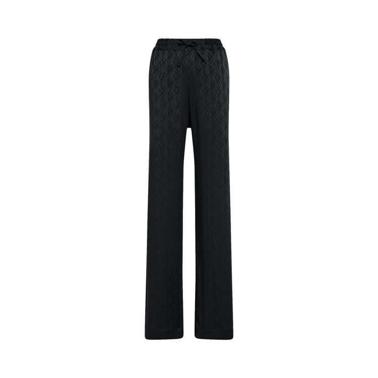 

Брюки Marine Serre Moon Sun Satin Jacquard Drawstring Trousers, Black