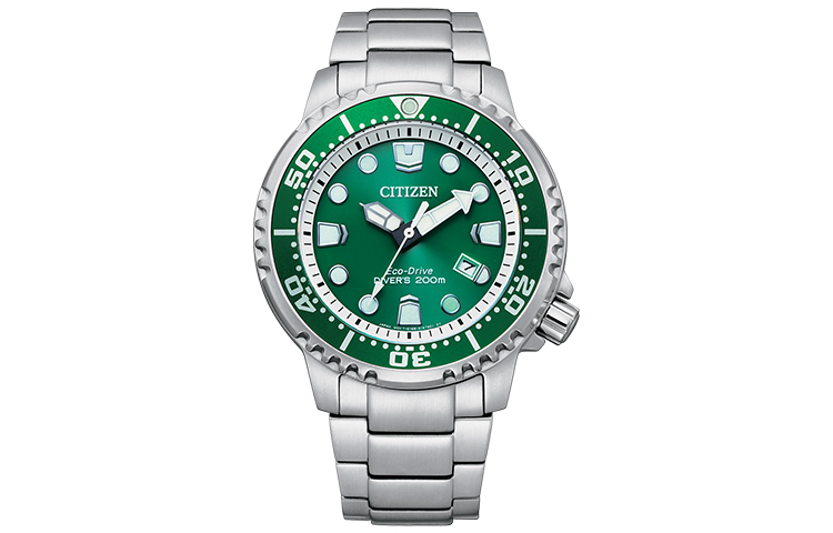 

CITIZEN Часы Promaster Collection Solar Quartz Movement Stainless Steel Strap Watch Men's Watch Green BN0158 85X, Green Dial