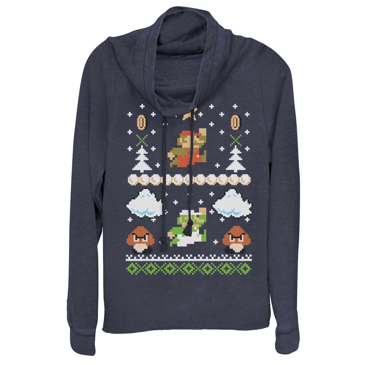 Детский свитер с капюшоном Nintendo Super Mario Goomba Ugly Christmas Sweater Licensed Character