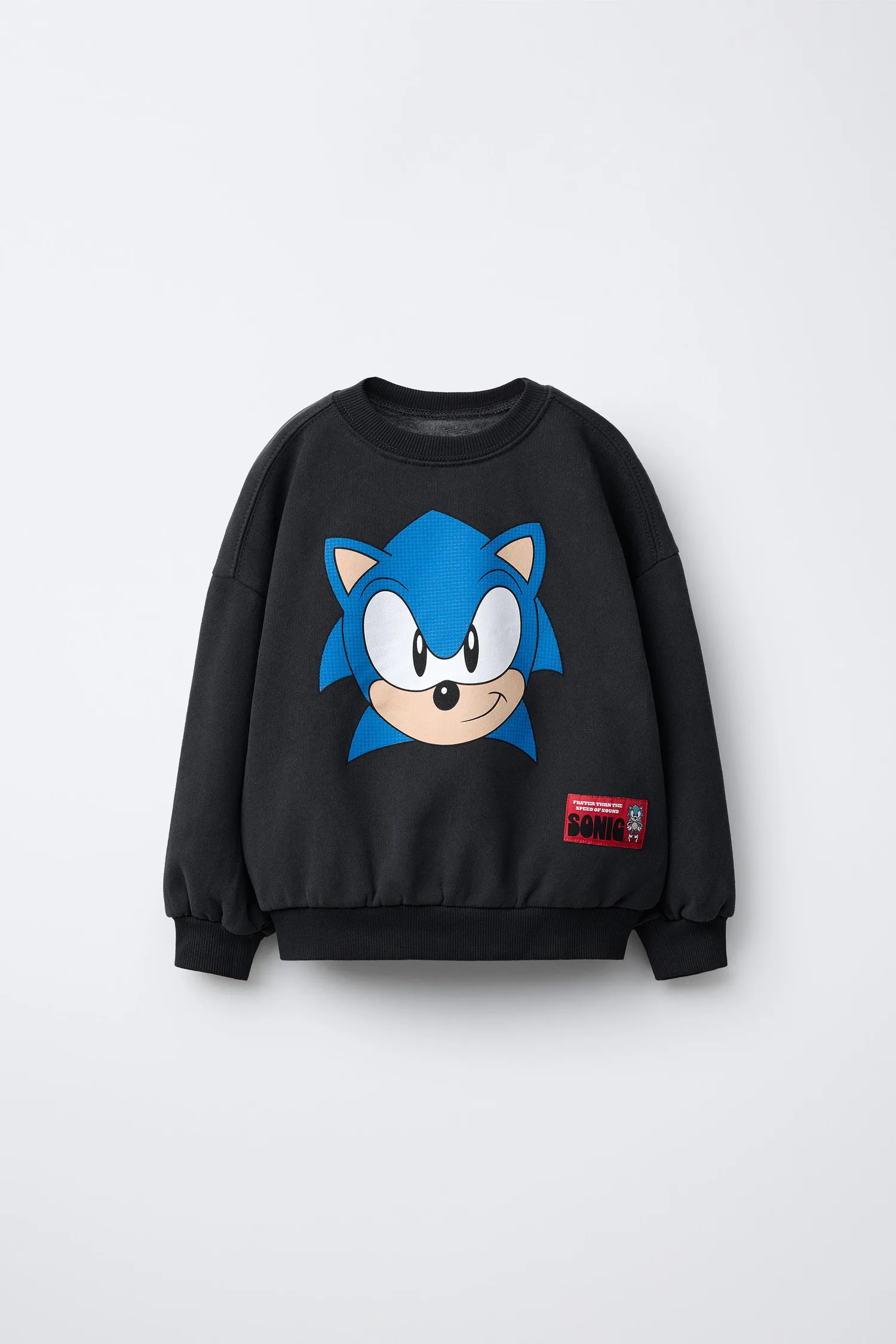 Толстовка sonic sega Zara, антрацитово-серый