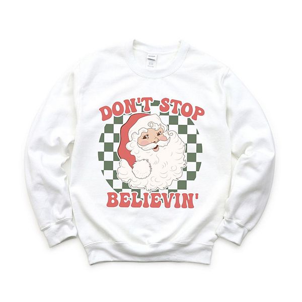 

Свитшот Don't Stop Believin' Santa в клетку Simply Sage Market, White, Белый, Свитшот Don't Stop Believin' Santa в клетку Simply Sage Market, White