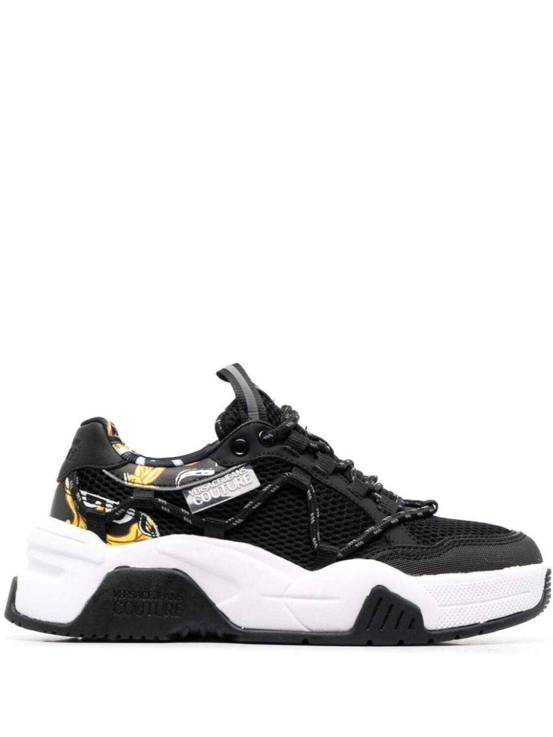 

Versace Jeans Couture кроссовки с сетчатыми вставками, черный