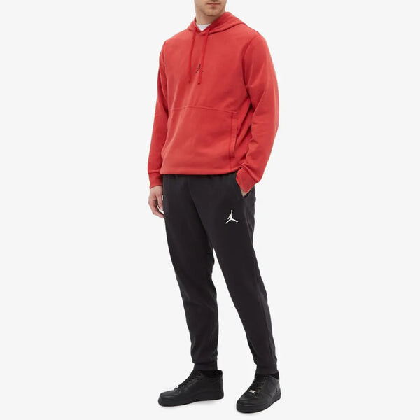Толстовка Air Jordan Dri-FIT Fleece Pullover Hoodies 'Red', красный — фото 2