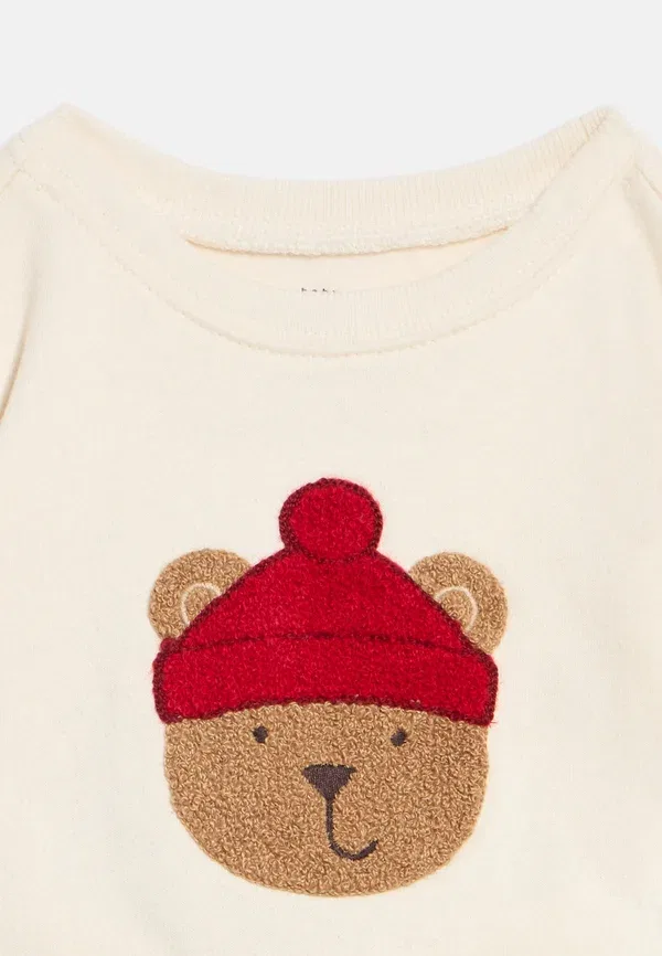 Комплект спортивного костюма Baby vintagesoft brannan bear outfit set tracksuit Gap, цвет слоновая кость — фото 4