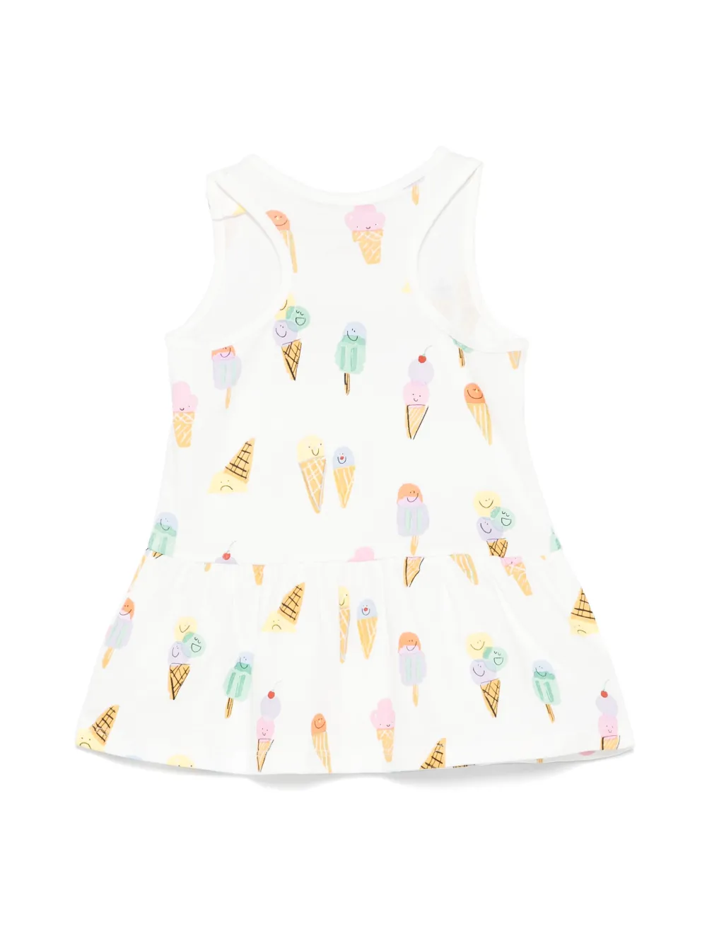 Платье с принтом Icecream Stella McCartney Kids, белый — фото 2