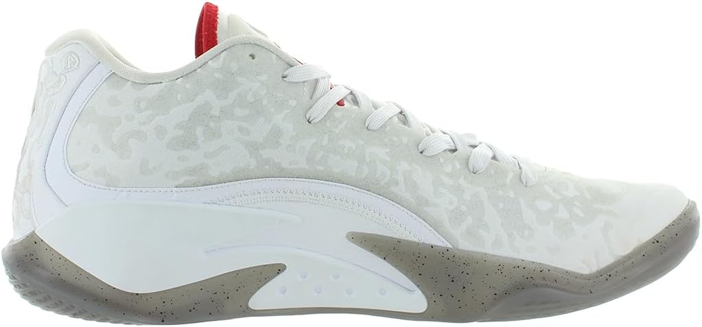 Мужские кроссовки Jordan Zion 3 (DR0675-106, белый/университетский красный/цементно-серый) Nike — фото 3
