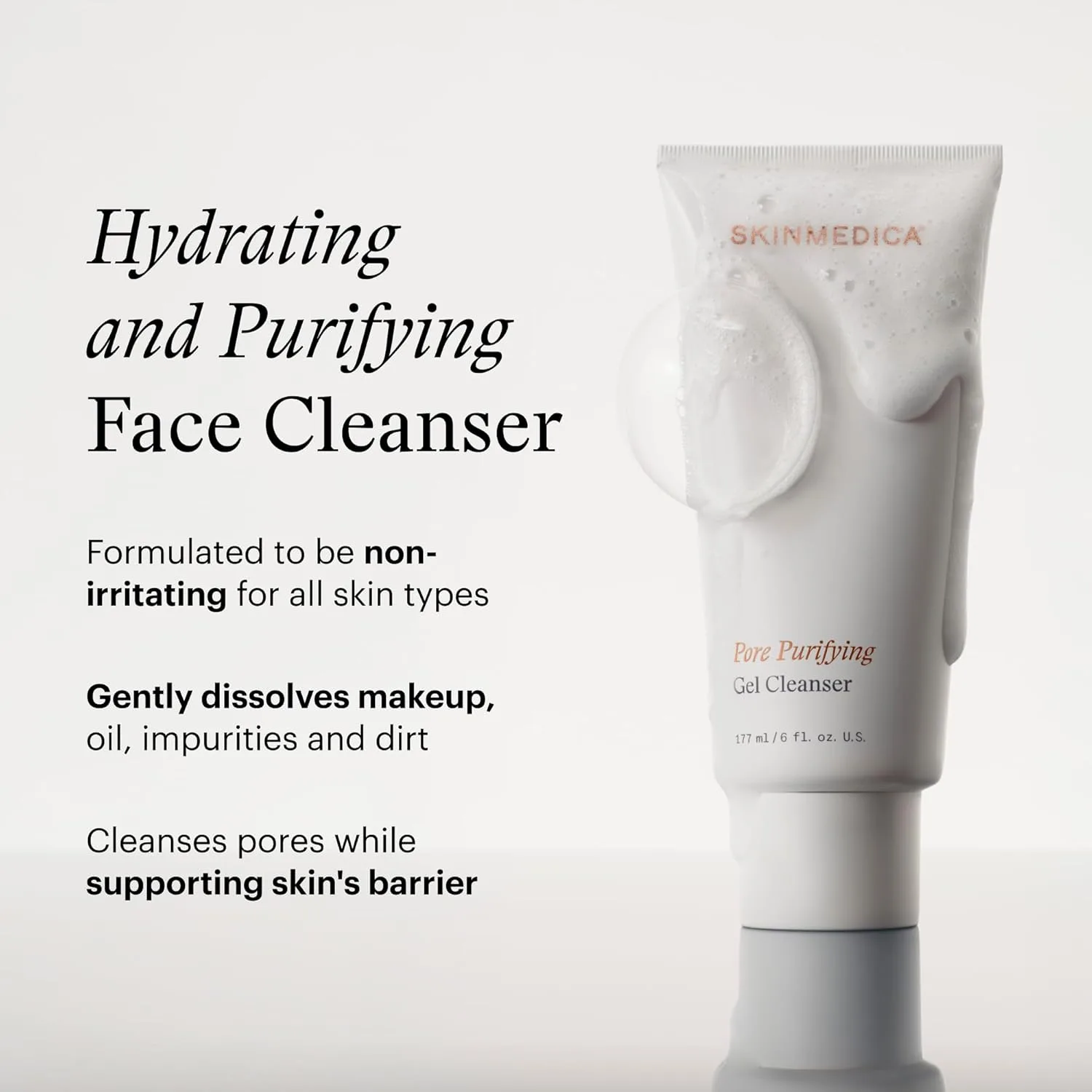 Гель для умывания Skinmedica — Очищающий гель для пор - это очищающее средство с клинически доказанными ингредиентами, 140 мл — фото 3