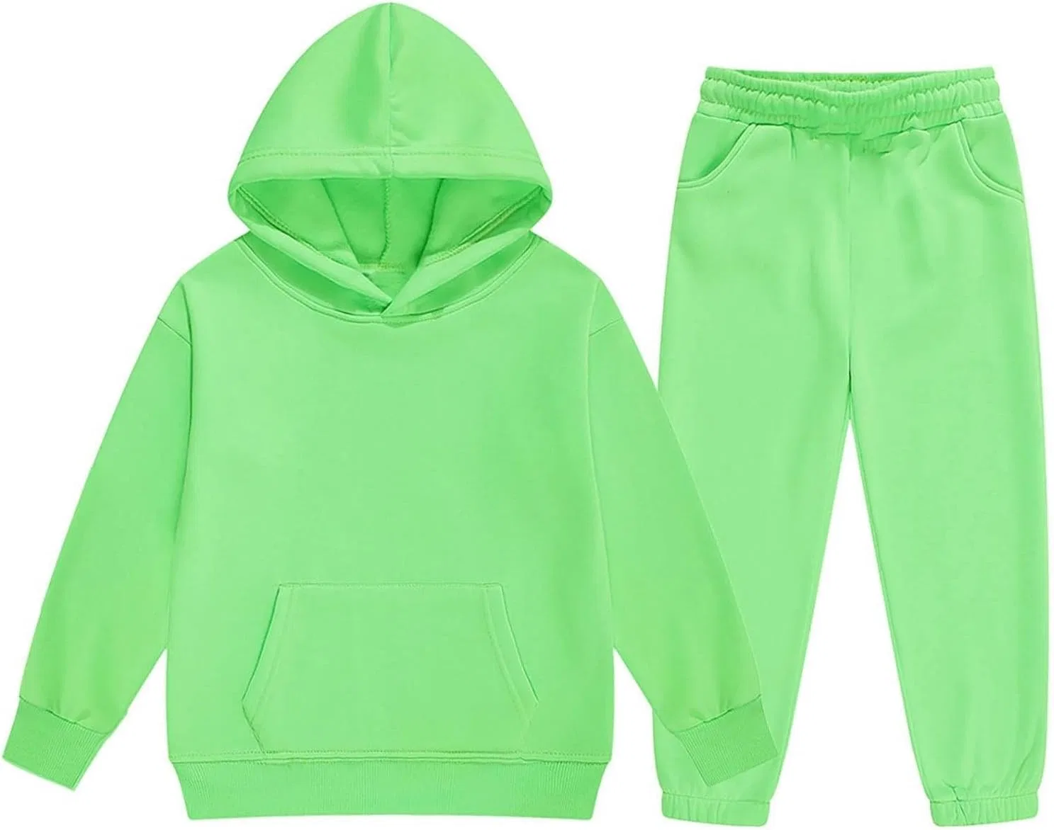 Детский спортивный костюм из полиэстера, 2 предмета, Light Green