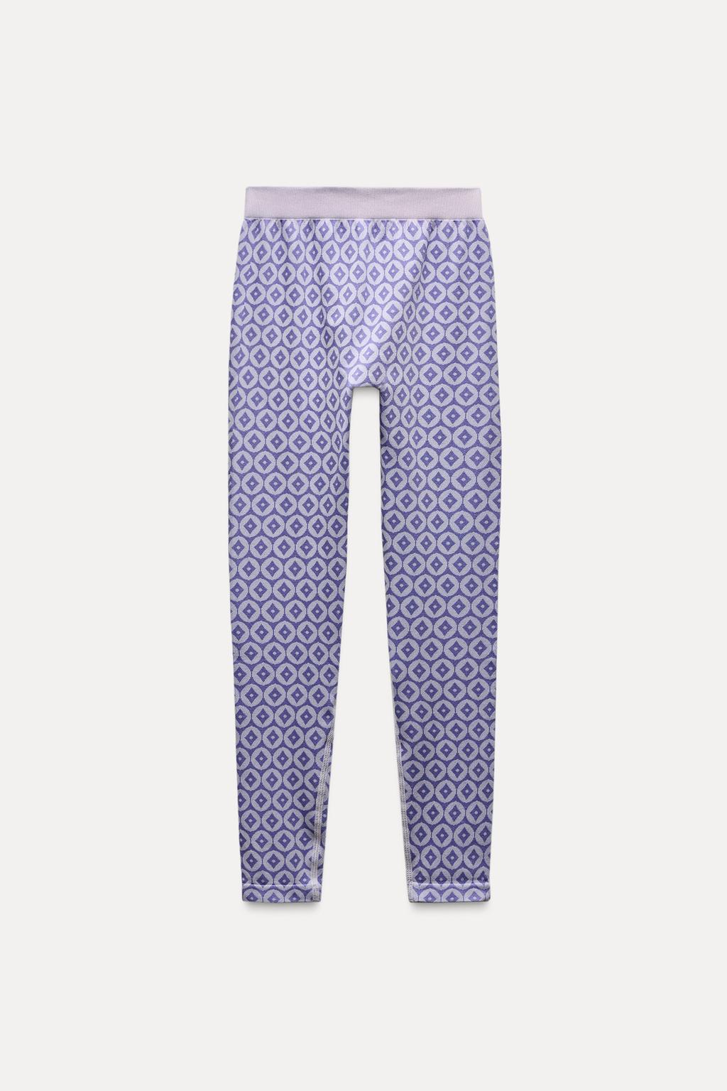 

Тепловые жаккардовые леггинсы из лыжной коллекции thermolite ZARA, цвет Lilac