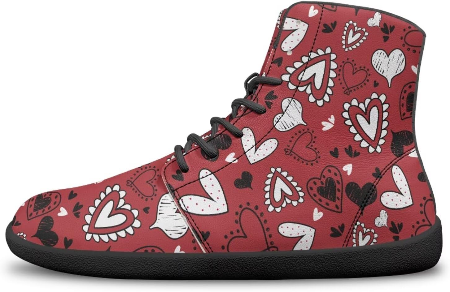 

Кроссовки ко Дню святого Валентина для женщин и мужчин, беговые туфли с широкой носочной частью, обувь с заземлением Bychecar, Heart