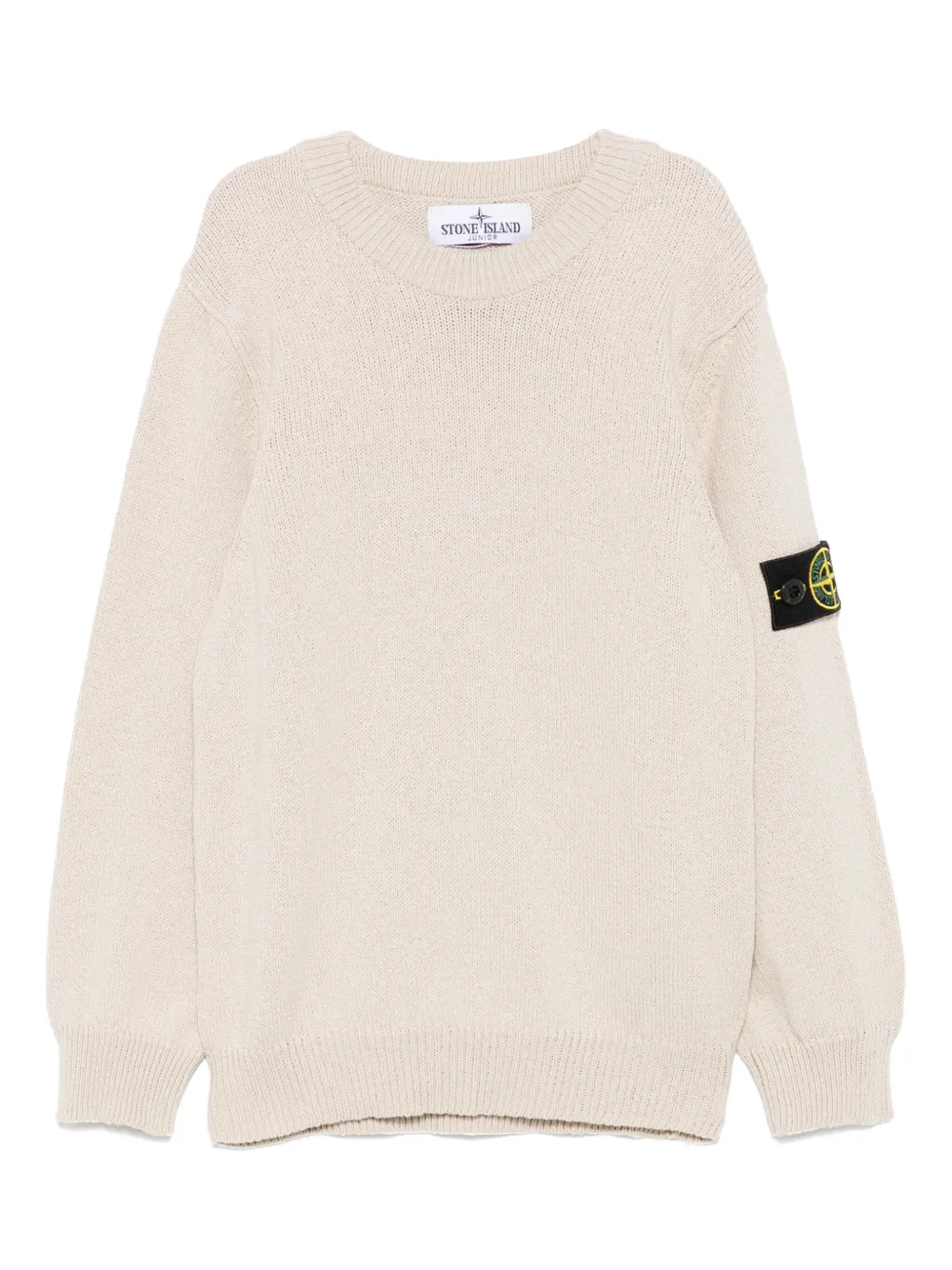 

Свитер с нашивкой Compass Stone Island Junior, нейтральный