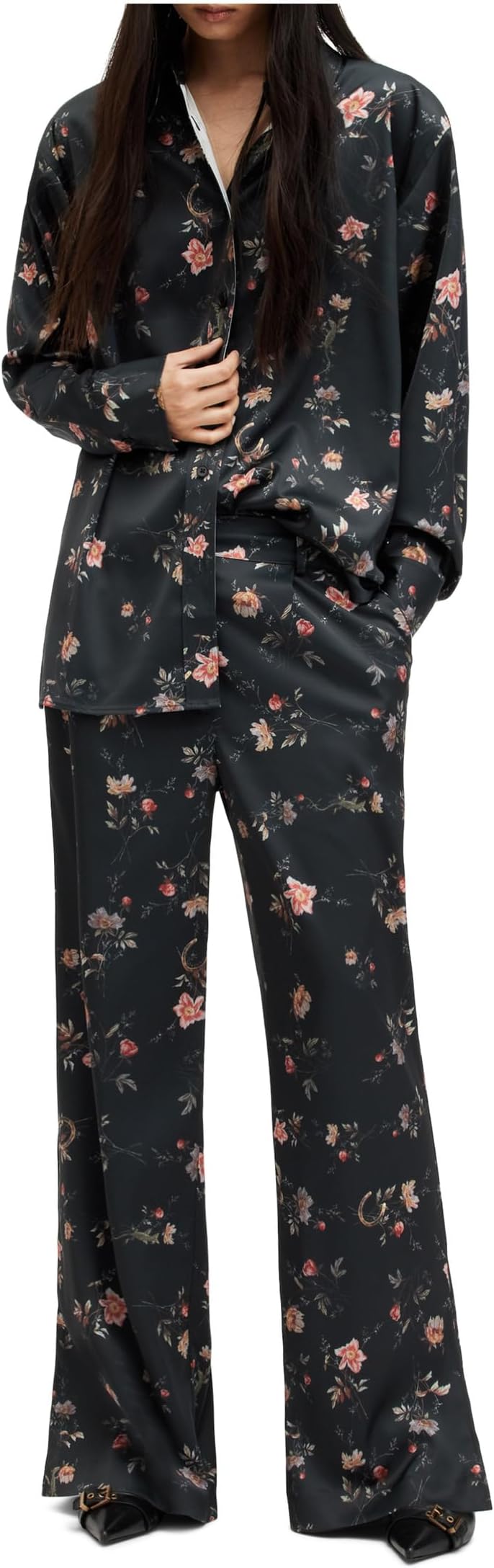 

Рубашка AllSaints Louisa Tanana Shirt, черный