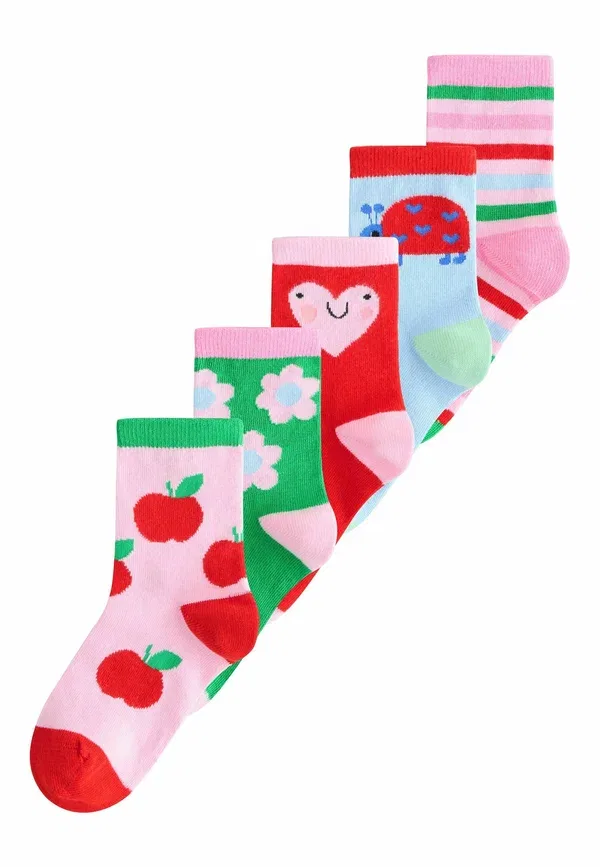 Носки 5 пар Next, pink red and green, розовый красный и зеленый