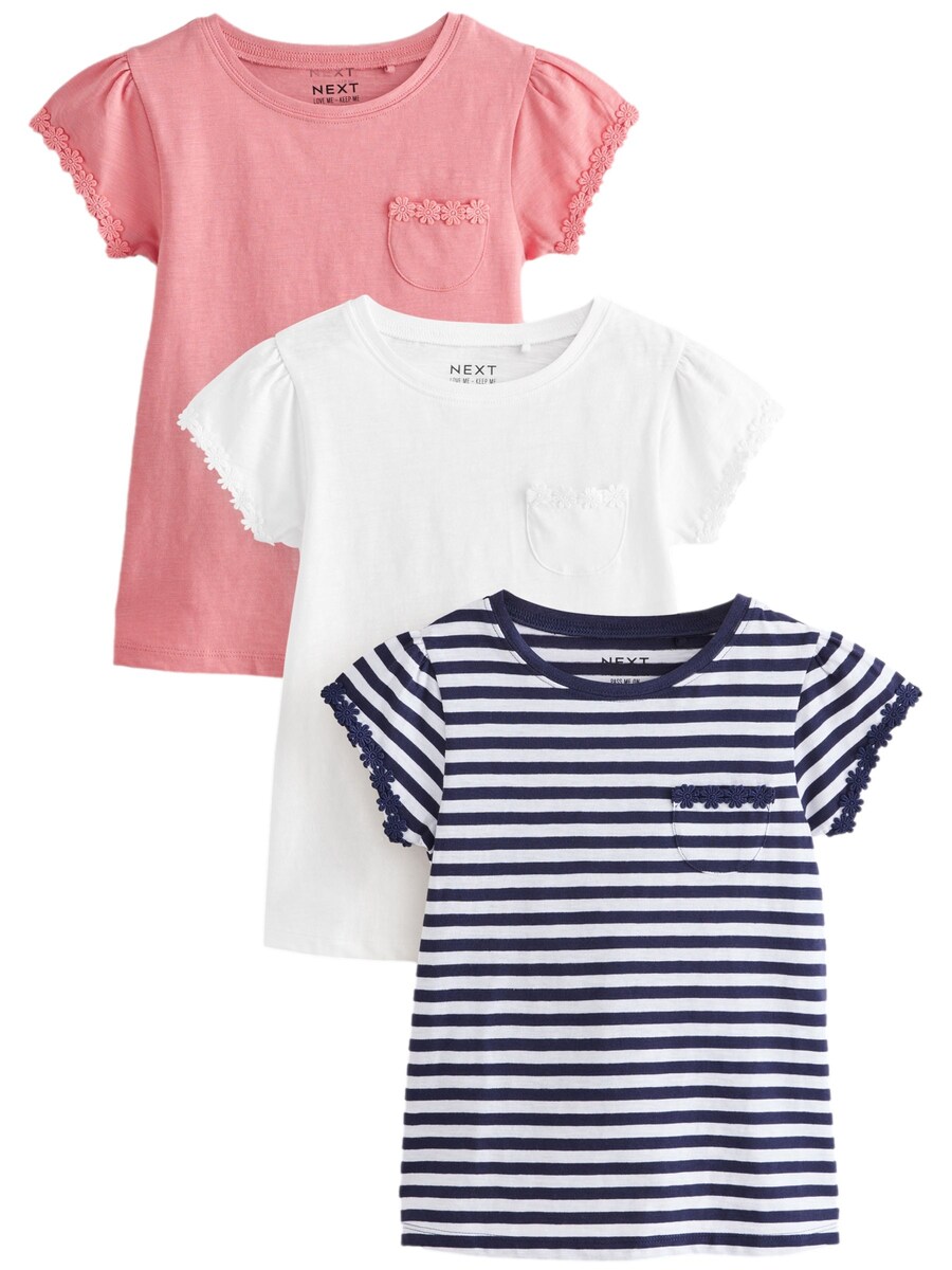 

Рубашка Next, цвет Navy/Light pink/White