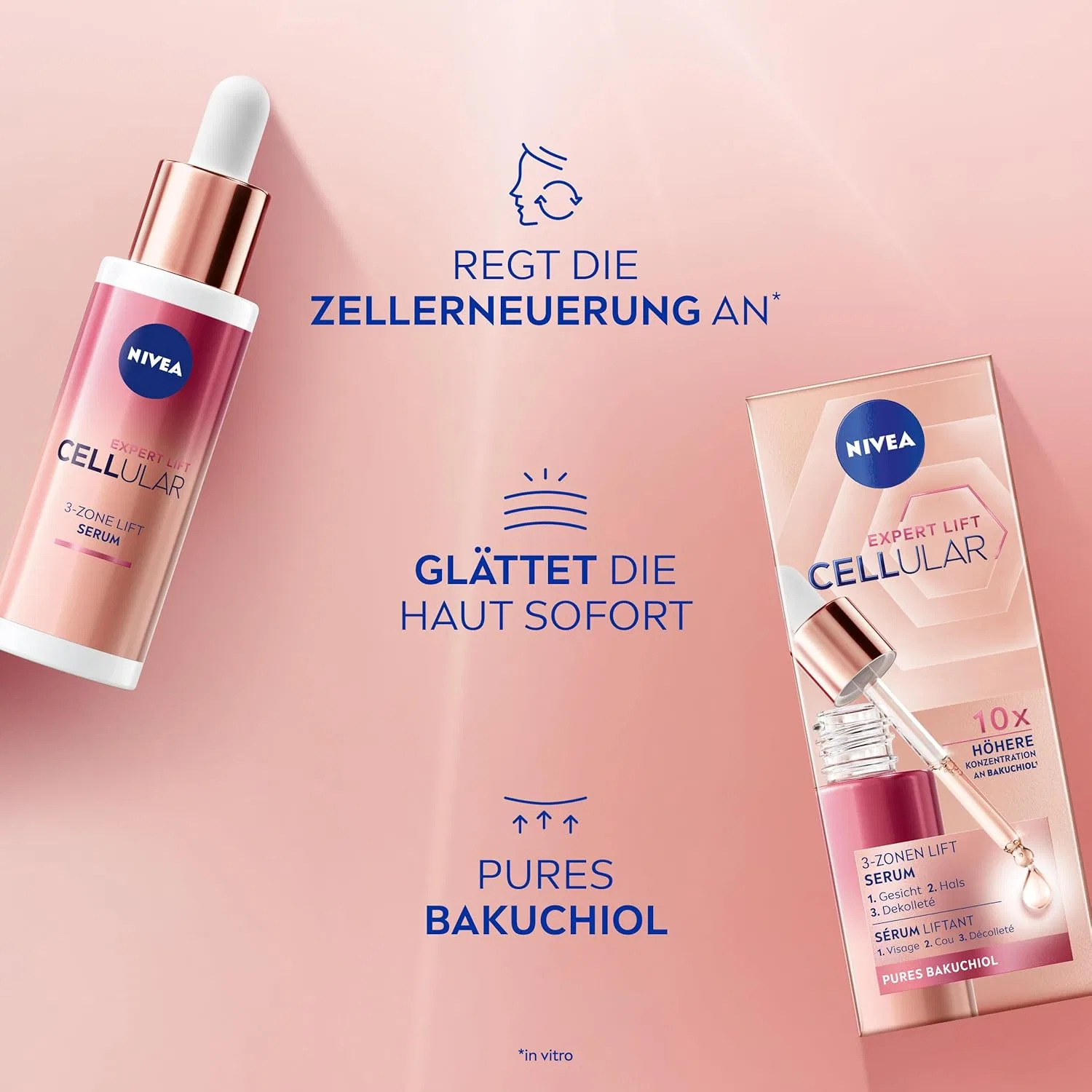 Сыворотка Beiersdorf — Для лица с бакучиолом «Cellular Expert Lift» от Nivea — фото 2