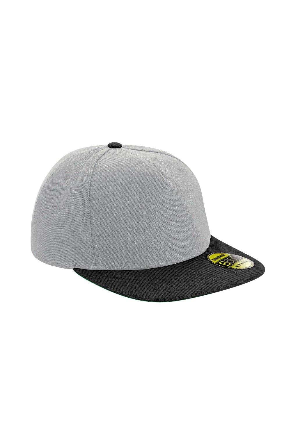 

Оригинальная кепка Snapback с плоским козырьком Beechfield, серый