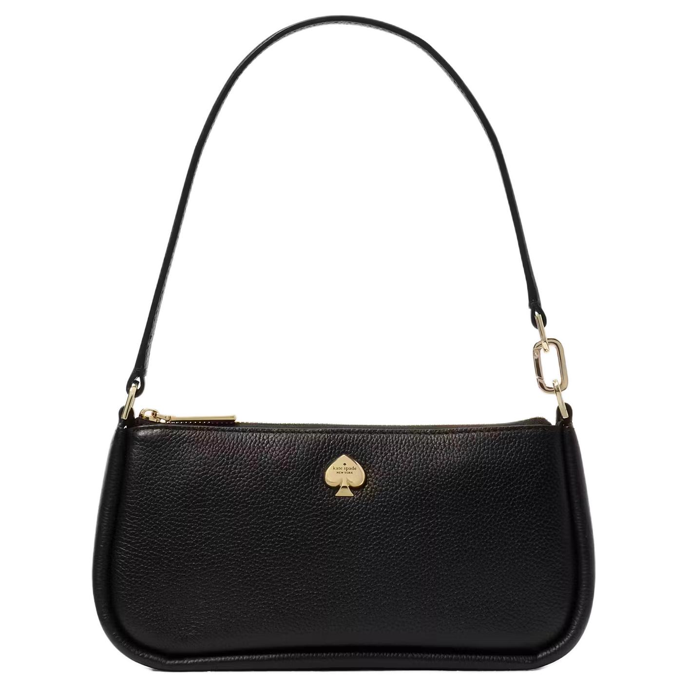 

Сумка через плечо из кожи личи зернистой фактуры, женская сумка, черная Kate Spade, Set (Bag+Dust Bag)