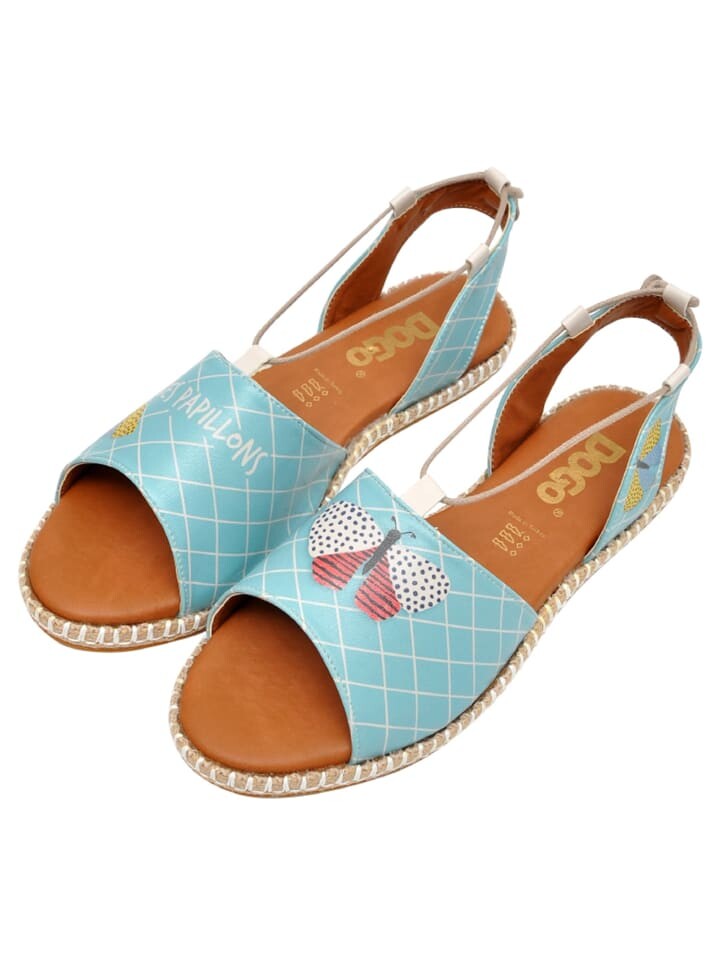 Сандалии на плоской подошве Dogo Hazel Sandalen - Les Papillons, синий — фото 2