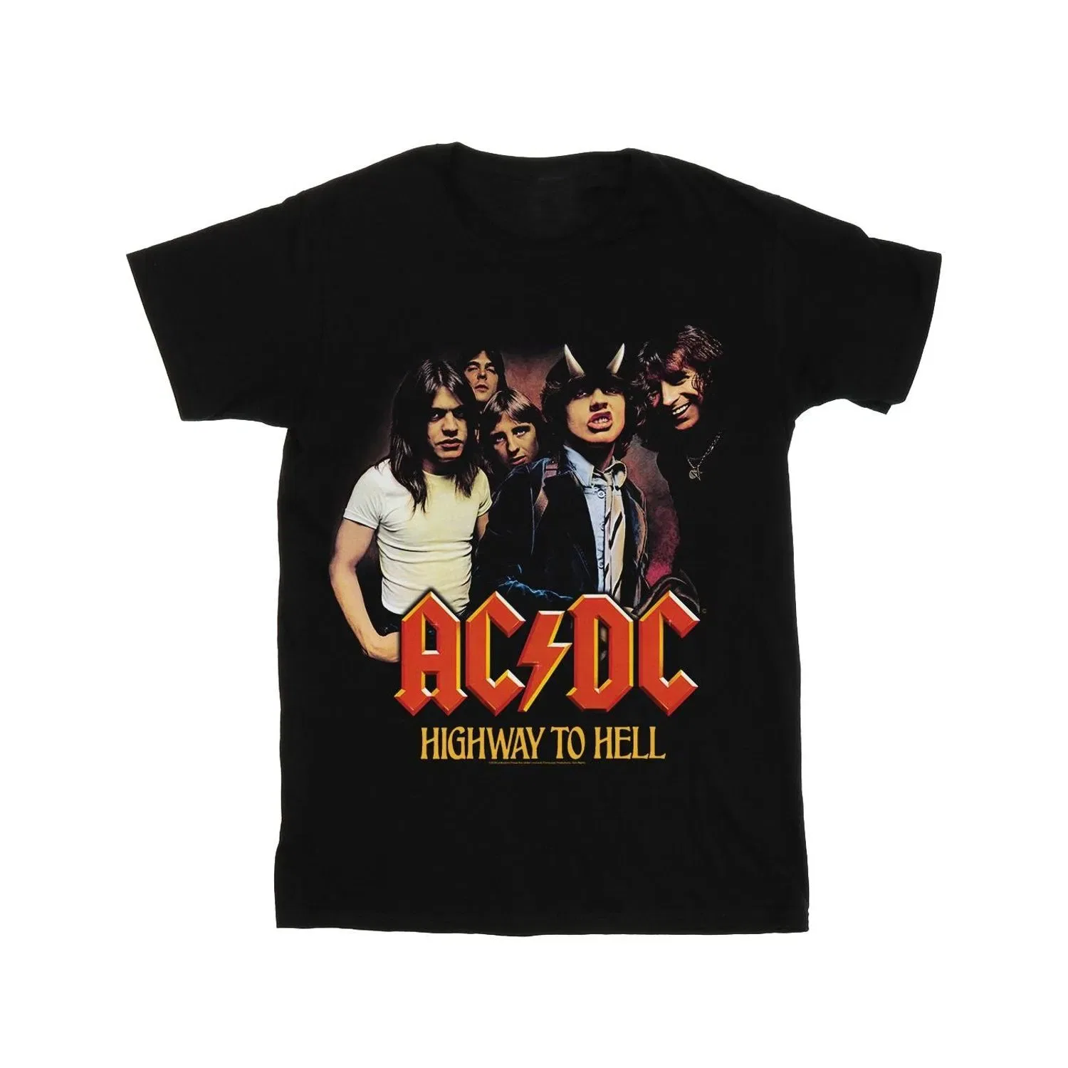Футболка с принтом AC/DC, черный — фото 2