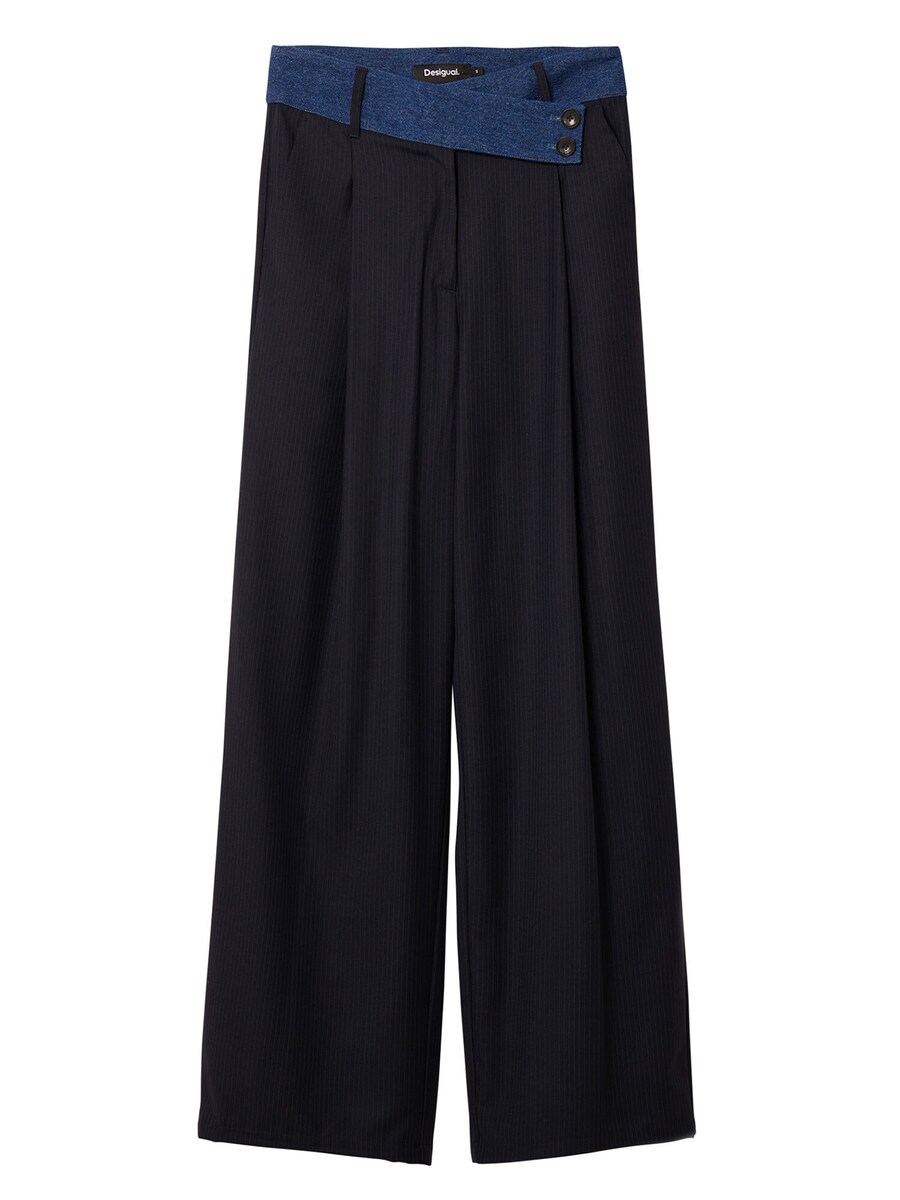 

Тканевые брюки Desigual Wide leg Pants, ночной синий