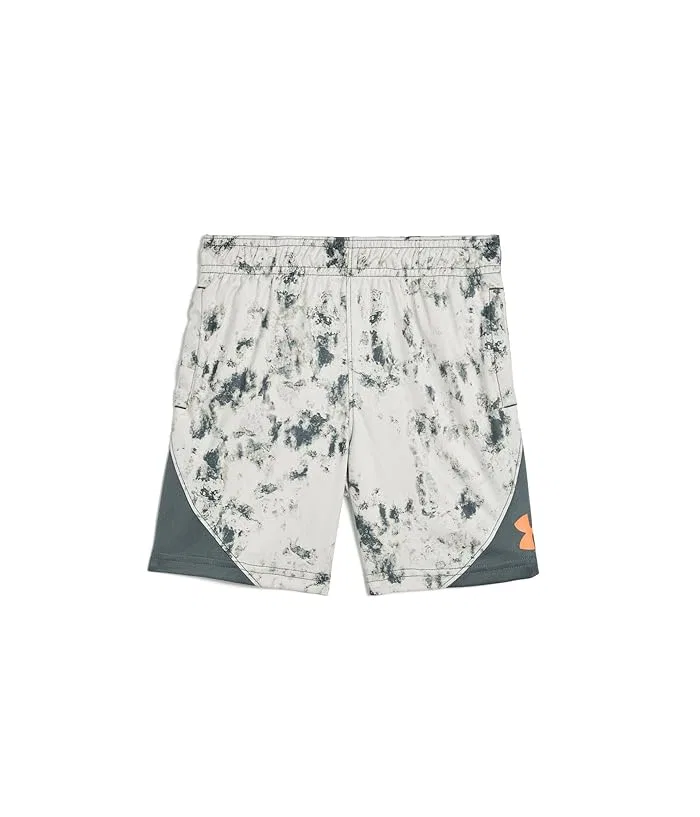 Шорты с принтом детские Under Armour Kids, Summit White/Purple Luxe/Electric Tangerine
