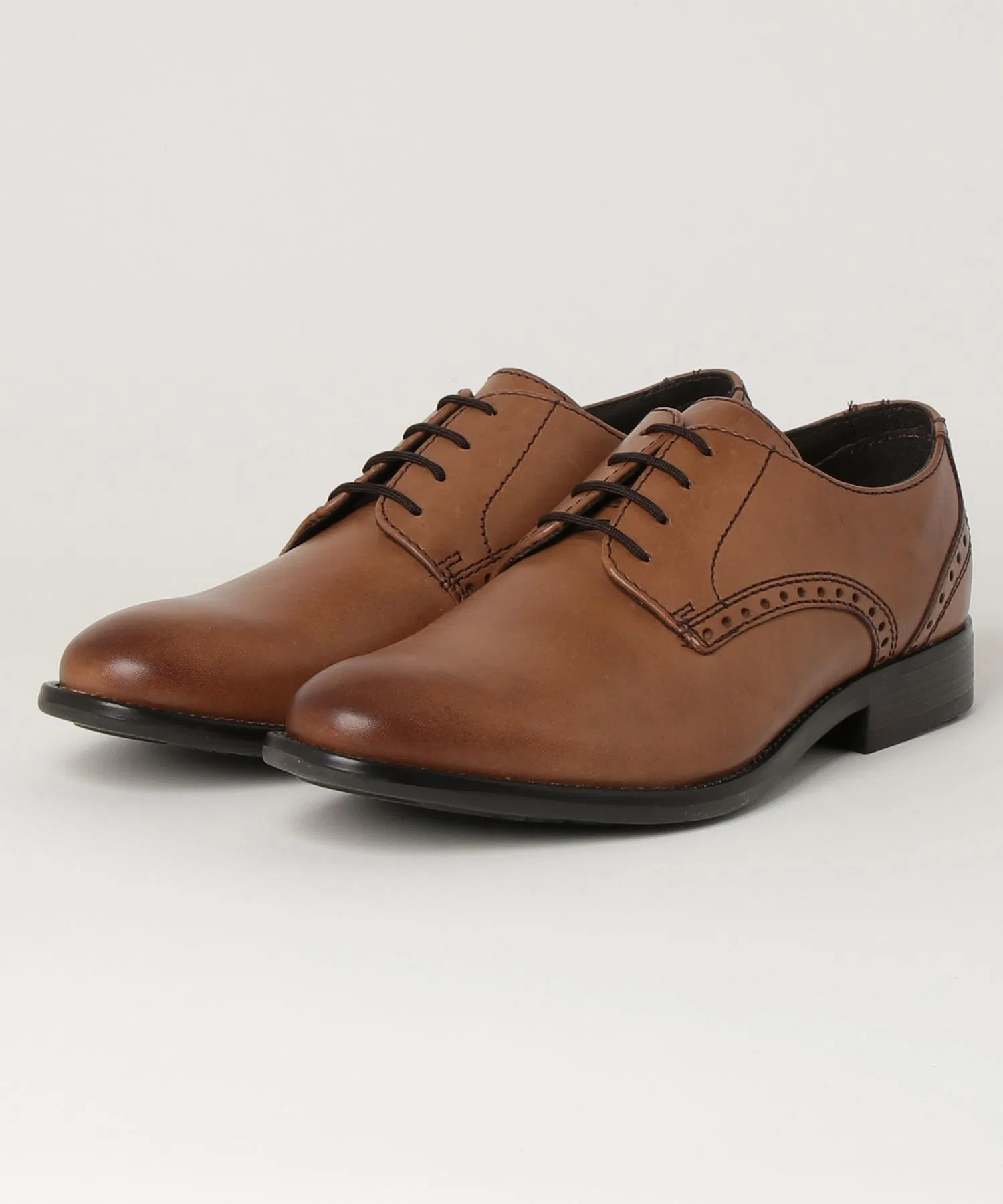 Мужские кожаные туфли Hawkins PLAIN HB50031 коричневые