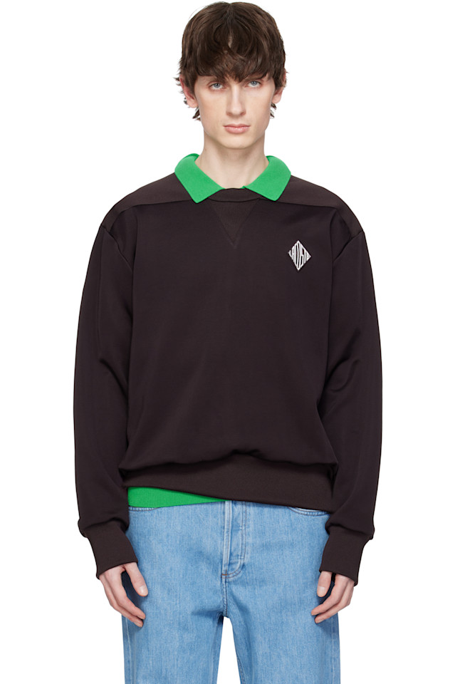 

Свитшот с нашивкой Runway Lacoste, коричневый