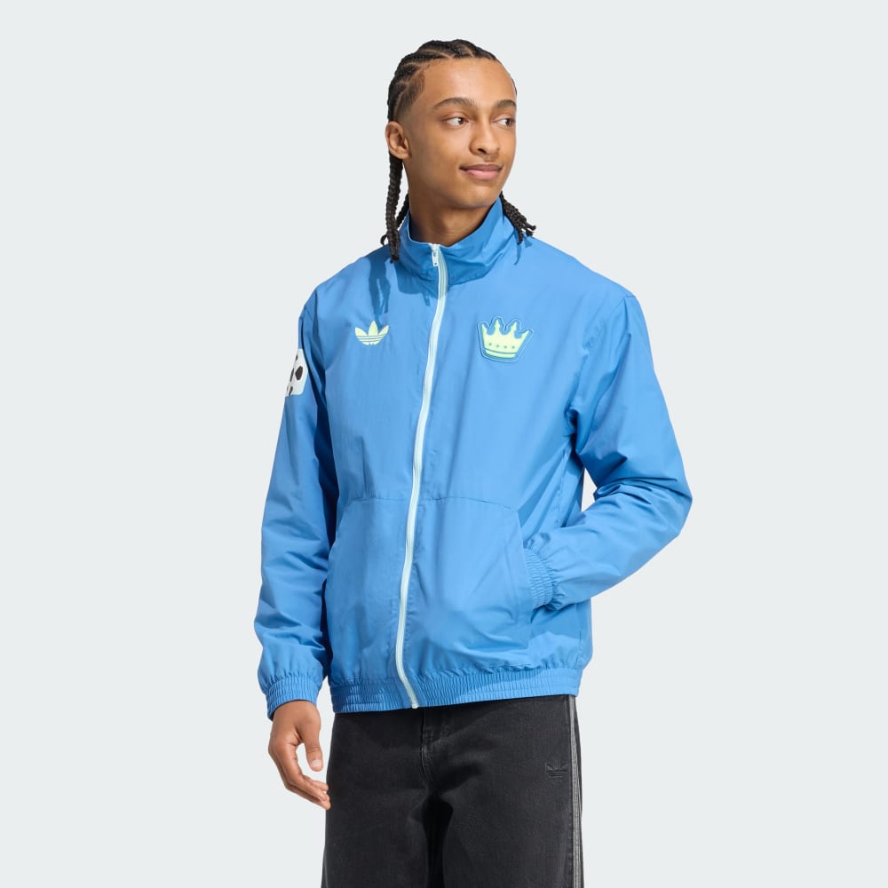 

Спортивная куртка Adidas Charlotte FC 2025 Originals Archive Anthem Jacket, цвет Focus Blue/Hi-Res Yellow