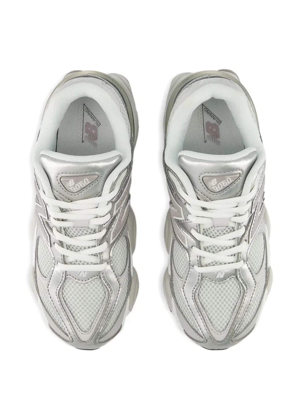 Сетчатые низкие кроссовки New Balance Kids, серый — фото 4