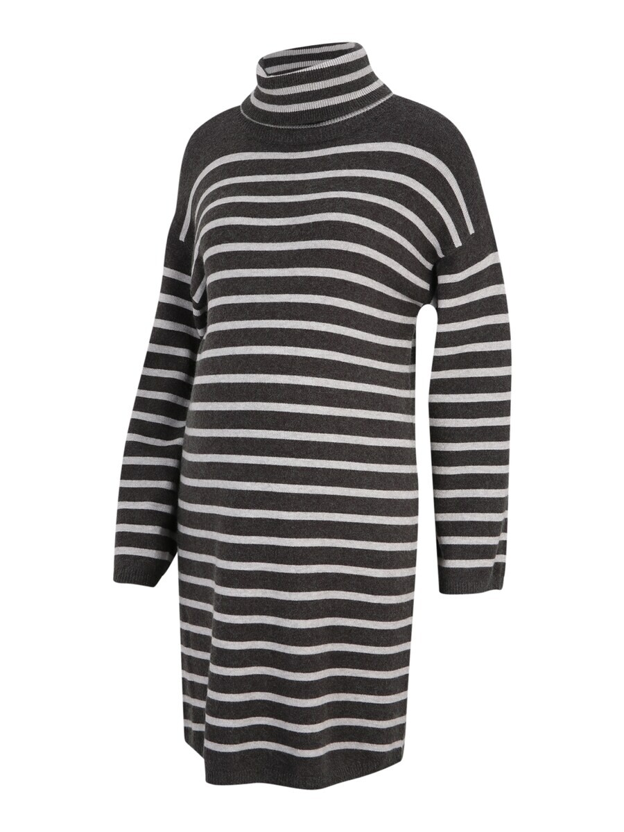 

Вязаное платье Only Maternity Knitted dress OLMTALIO, цвет light grey/dark grey