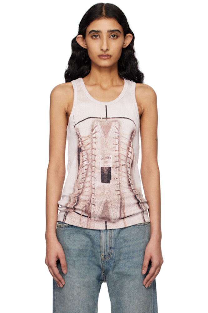 

Розовый топ-топ «The Corset trompe-l'oeil» Jean Paul Gaultier