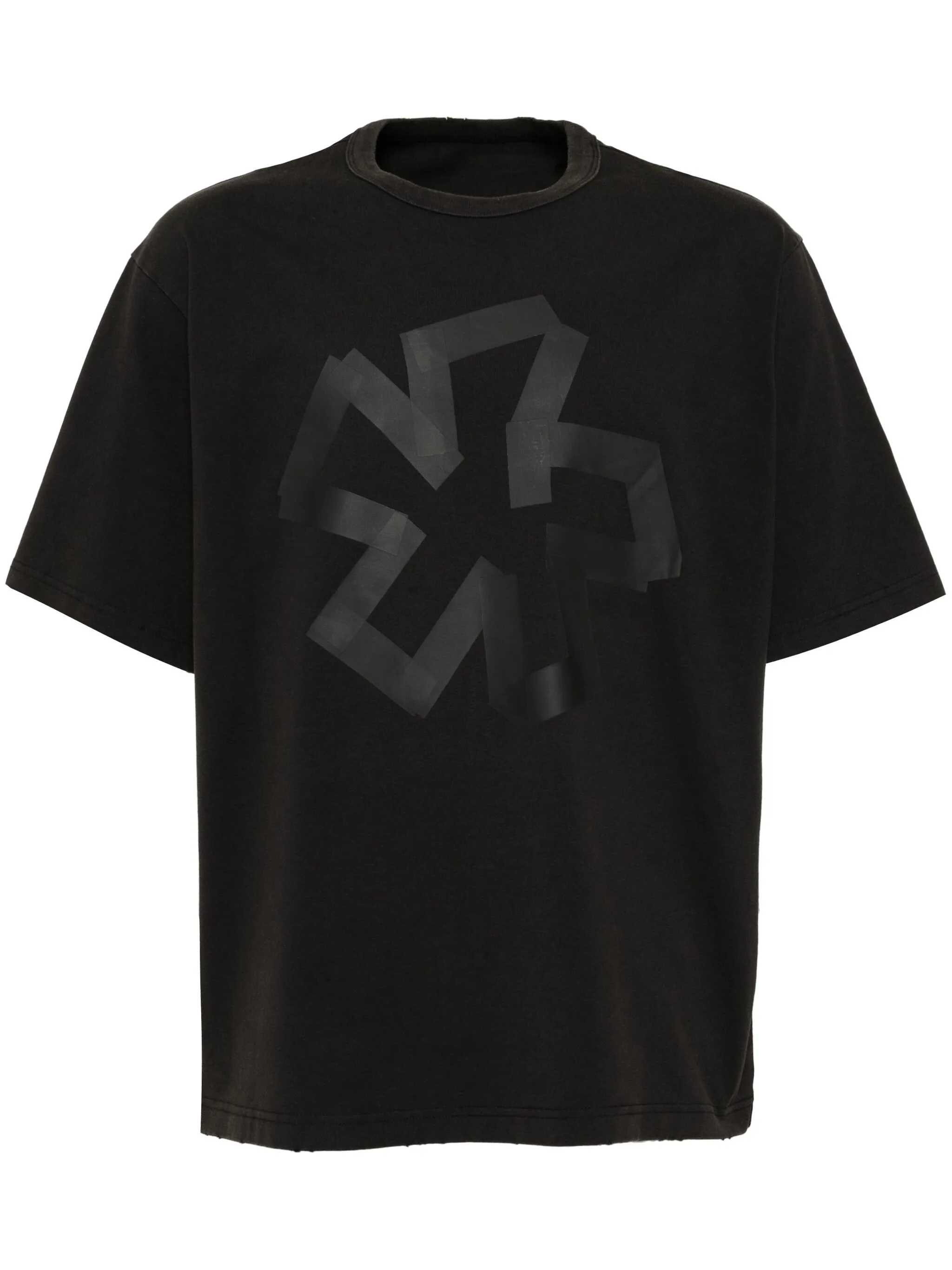 

Футболка с цветочной аппликацией Croquis, черный