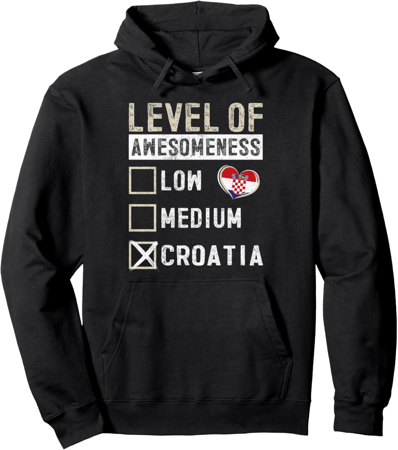 

Худи с хорватским дизайном для мужчин и женщин 99 Gifts Croatian Fan T-Shirts & Jersey, черный